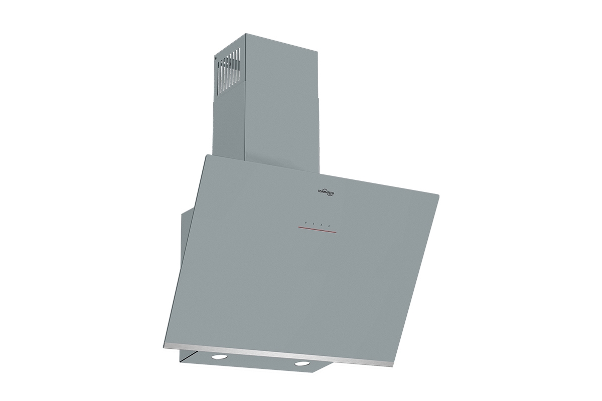 TommaTech TDE6004SG Schräger Dunstabzug 60 Cm Graues Glas