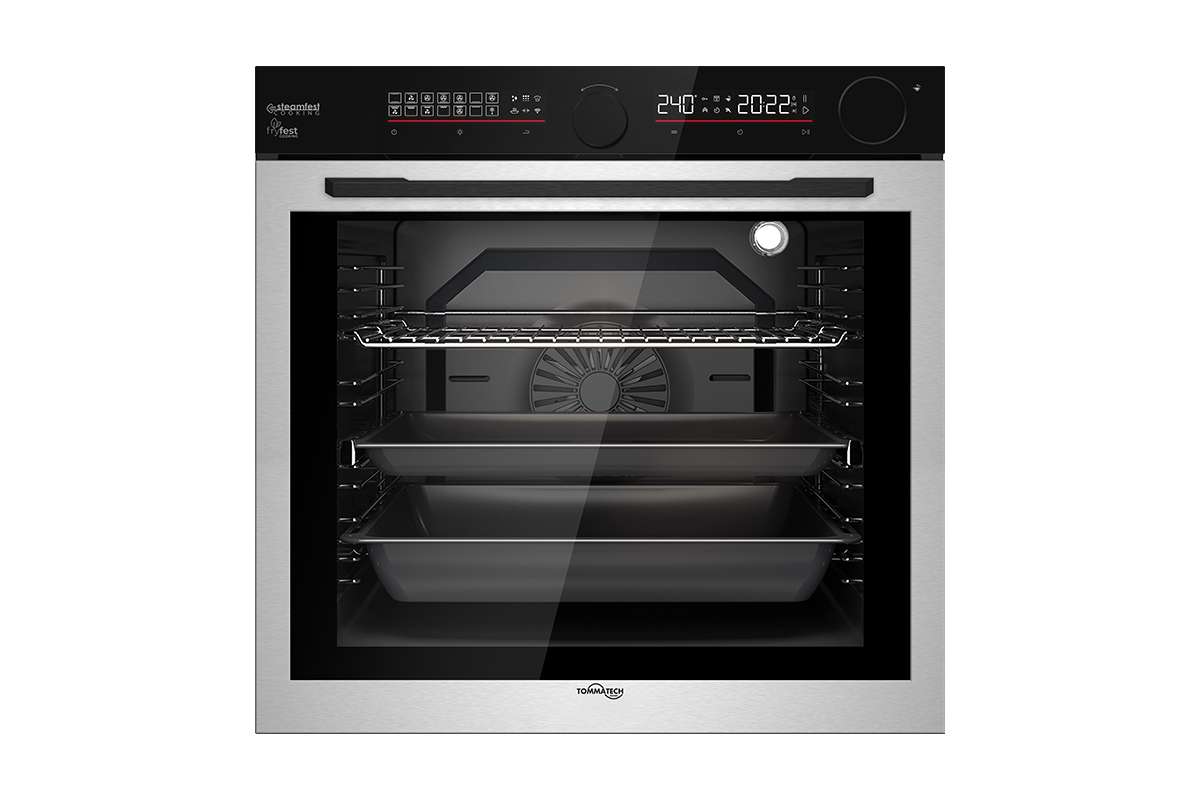 TommaTech TAF6001IS Built-in Electric Oven 60 cm Inox Glass