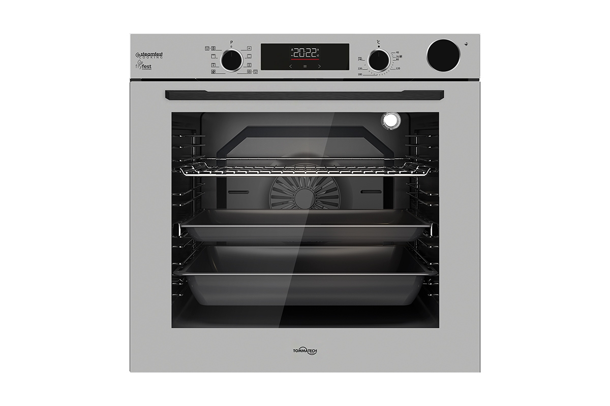 TommaTech TAF6004SSP Built-in Electric Oven 60 cm Gray Glass