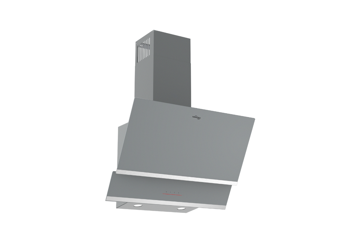 TommaTech TDE6001SG Schräger Dunstabzug 60 Cm Graues Glas