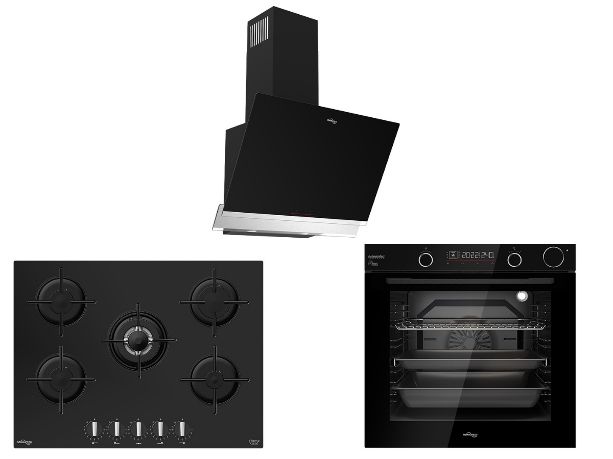 TommaTech TT400 Black Built-in Appliance Set