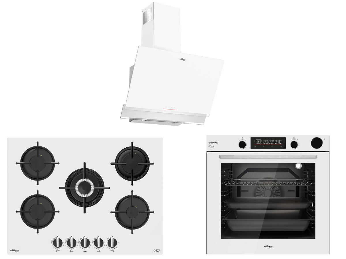 TommaTech TT400 White Built-in Appliance Set