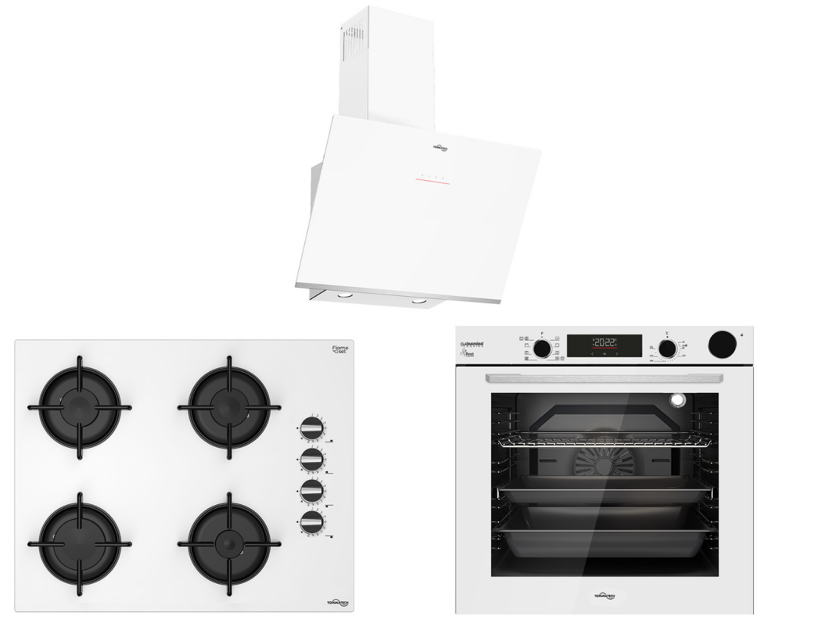 TommaTech TT300 White Built-in Appliance Set