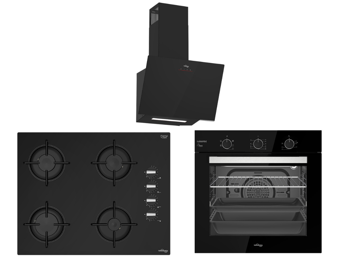 TommaTech TT100 Black Built-in Appliance Set