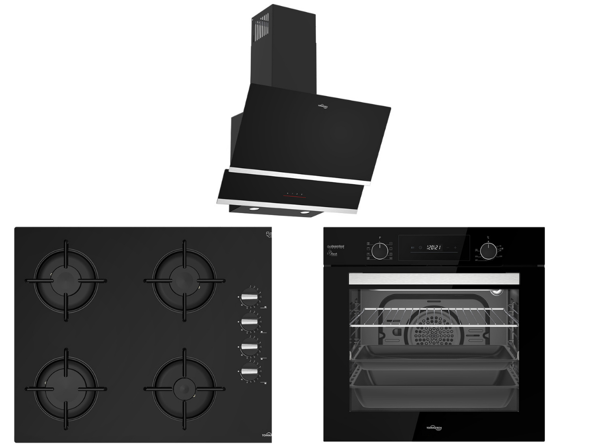 TommaTech TT200 Black Built-in Appliance Set