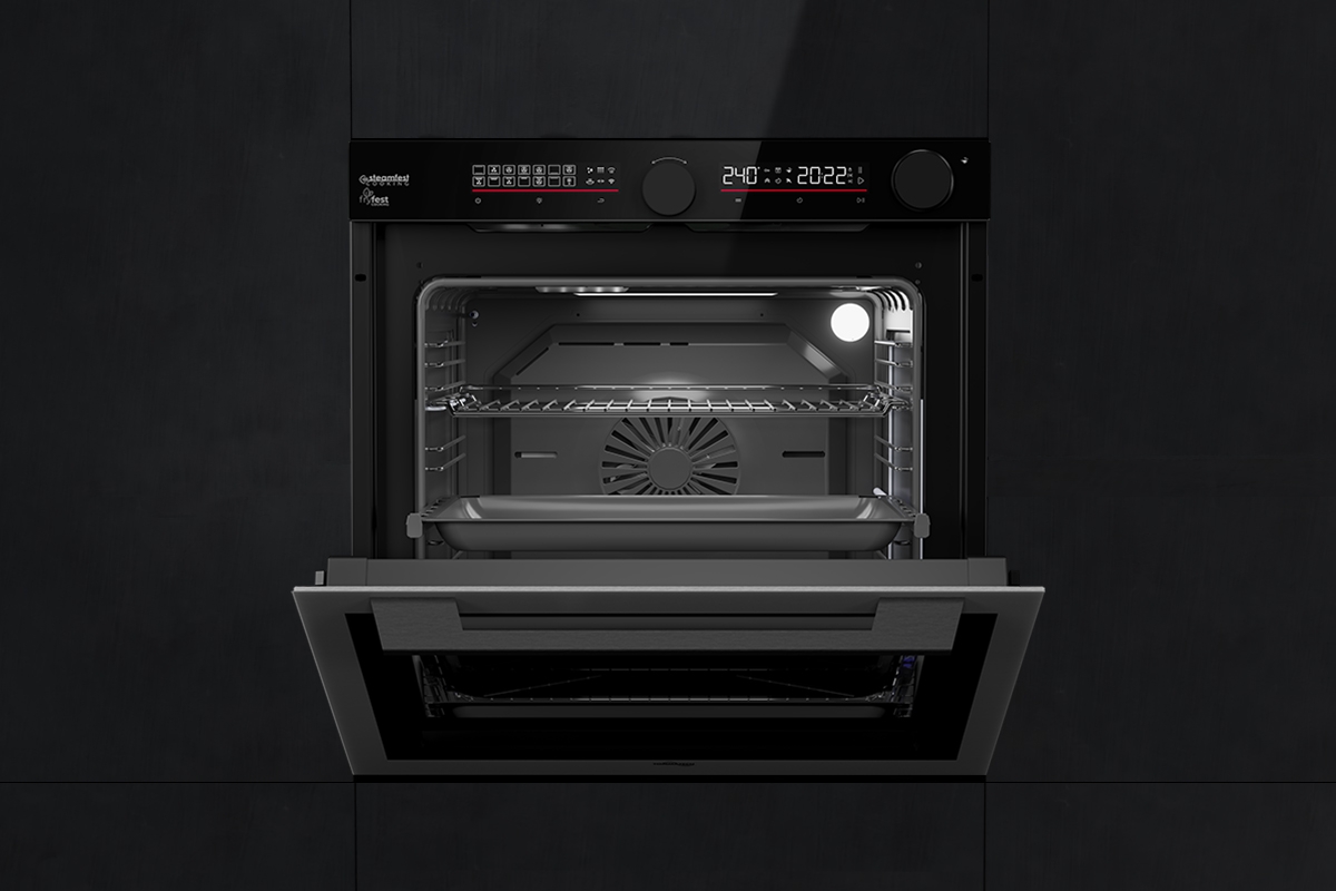 TommaTech TAF6001IS Built-in Electric Oven 60 cm Inox Glass