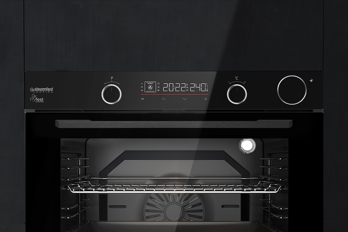 TommaTech TAF6003BSP Built-in Electric Oven 60 cm Black Glass