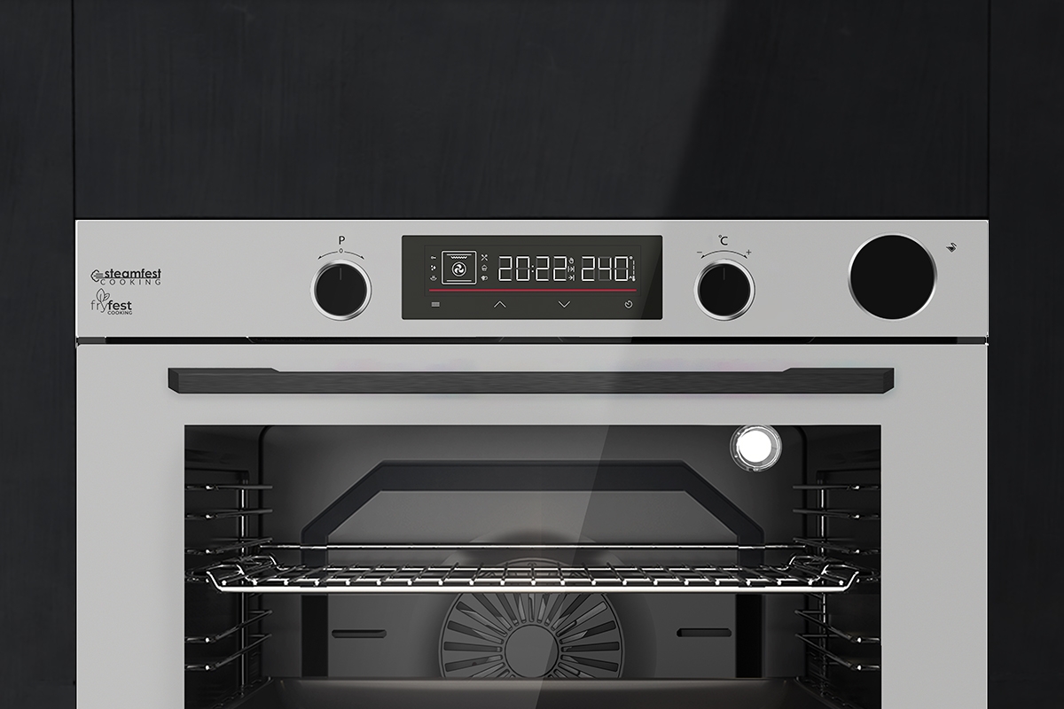 TommaTech TAF6003SSP Built-in Electric Oven 60 cm Gray Glass