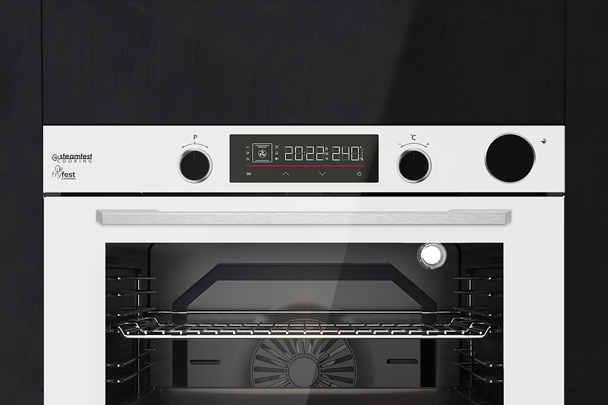 TommaTech TAF6003WSP Built-in Electric Oven 60 cm White Glass