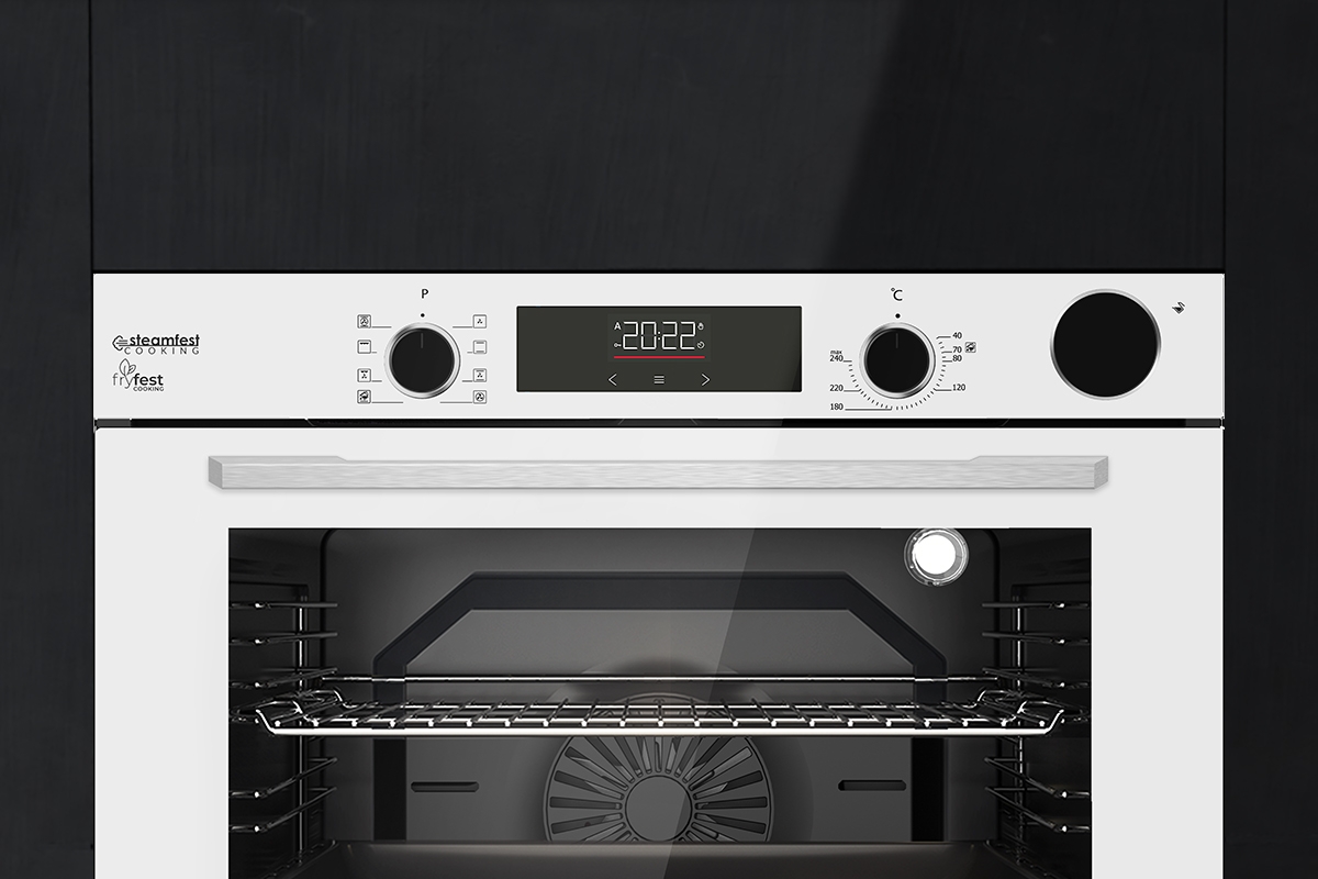 TommaTech TAF6004WSP Built-in Electric Oven 60 cm White Glass