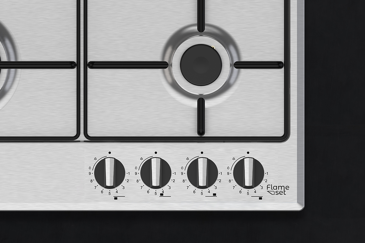 TommaTech TAO6006IM Built-in Gas Hob 60 cm Inox Metal